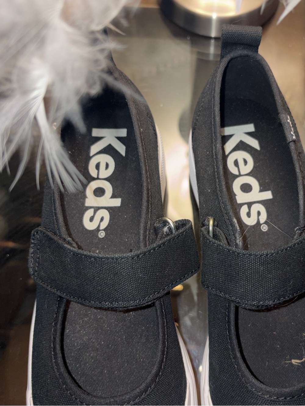 NEW Keds black canvas Maryjane platform sneakers size 6.5 - Picture 15 of 16